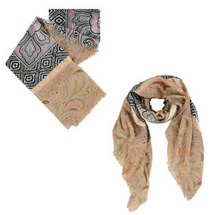 Overview second image: Summum Scarf sweet paisley print