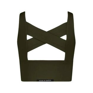 Overview image: House of Gravity Cross crop top with bra