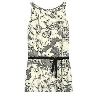 Overview image: Summum Top leaves print viscose