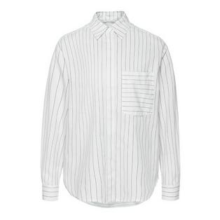 Overview image: YAYA Striped Button Up Blouse