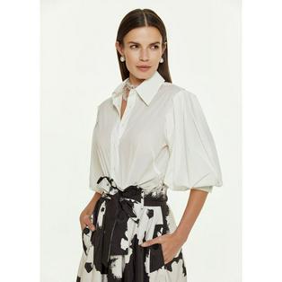 Overview image: Access Blouse With Puffed Sleeves