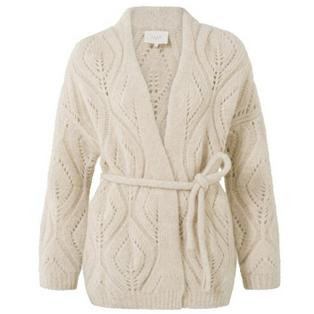 Overview image: YAYA Pointelle Knitted Cardigan