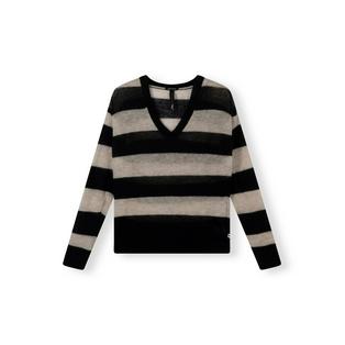 Overview image: 10DAYS V-Neck Sweater Knit Stripe