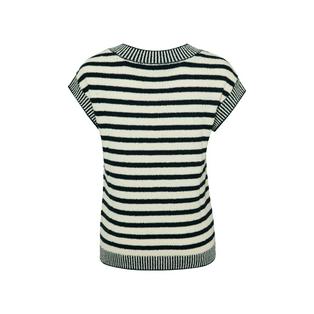 Overview image: YAYA Sleeveless Sweater With Stripe