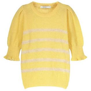 Overview image: Summum Short Sleeve Striped Knitted Sweater