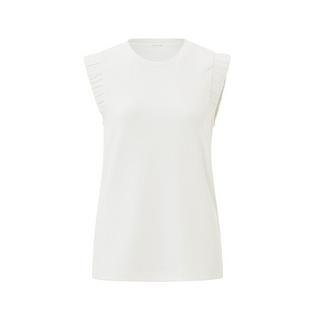 Overview image: YAYA Sleeveless top with round nec