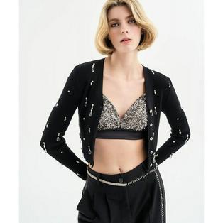 Overview image: Access Sequin bustier top