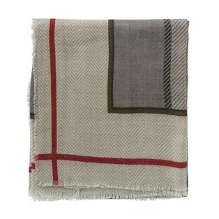 Overview second image: YAYA Wool Check Scarf